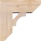 Ekena Millwork Westlake Slat Smooth Bracket w/ Offset Brace, Douglas Fir, 7 1/2"W x 18"D x 18"H BKT0806X18X18WTL06SDF - alternate 3